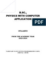 B.Sc. Physics With Computer Application