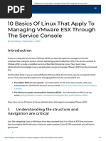 Basic Linux Commands ESXI