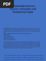 Relationship Between Directive Principles and Fundamental Rights