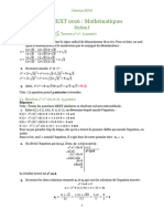 Mathematics 2016 - Resolution