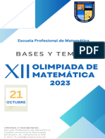 Bases de Xii Olimpiada de Matematica Unasam 2023