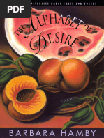 Barbara Hamby - The Alphabet of Desire-NYU Press (1999)