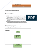 SOP Pendaftaran Anggota + Flowchart