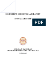 Engineering Chemistry Lab Osmania University