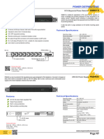 Power Distributions: Features Technical Specifications