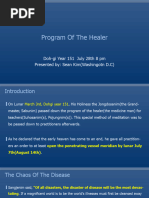 Program of The Healer