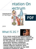 Presentation On 2G Spectrum