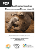 2014 Black Rhino EAZA Best Practice Guidelines Approved