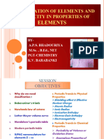 Classification of Elements Periodicity in Properties For Class Xi