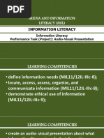 5.MIL 3. Information Literacy Information Literacy and Performance Task Project