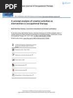 A Concept Analysis of Creative Activities As Intervention in Occupational Therapy