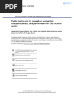 Public Policy and Its Impact On Innovation Competitiveness and Performance in The Tourism Sector