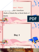 Quarter 1 Week 6: Digmaang Pilipino-Amerikano - Battle of Manila Bay at Mock Battle of Manila