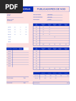 Planilla de Horas Trabajadas Semanal