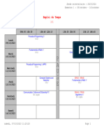 Emploi Du Temps Semaine 09-10-2023