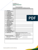 Detailed Proposal Format For Scaling R4D (Support To Technology Commercialization)