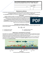 02 - Introdução À Cinemática - Movimento Uniforme - Conceitos e Exemplos - 3ºBIMESTRE