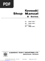 Kawasaki Shop Manual A-Series 1969-1971 H1 1970-1971 A1,1970-1971 A7