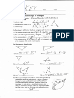 Angle Realtionships in Triangles KEY POSTING