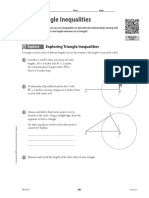 Exploring Triangle Inequalities