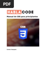 Manual de CSS para Principiantes: Carlos Vasquez