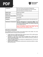 AF6003 - LD6003 - Banking Risk 1 - Assignment Brief (80 - ) 2022-23