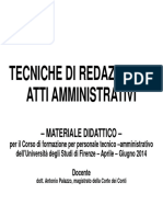 Tecniche Redazione Atti Amministrativi 2014