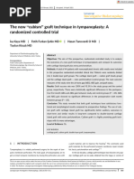 The New "Cubism" Graft Technique in Tympanoplasty - A Randomized Controlled Trial