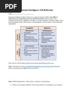 Emotional Intelligence Self Reflection