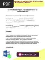 Modelo de Contrato de Diseño Gráfico