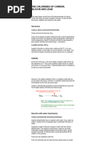 The Chlorides of Carbon, Silicon and Lead