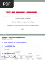 TR232 Chapter 1 Flow of Water Through Soils