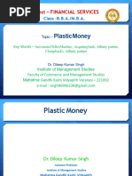 Plastic Money: Subject - Financial Services