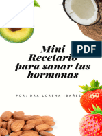 Mini Recetario Sana Tus Hormonas