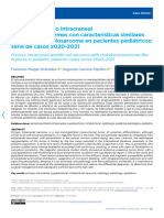 Sarcoma Primario Intracraneal de Celulas Fusiforme