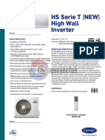 Ficha Tecnica Minisplit Hs Serie T Inverter CIAC Carrier HVAC