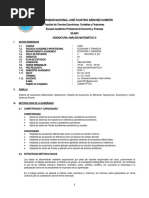 Silabo Analisis Matemático II (Econ. y Finanzas)