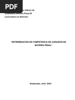 Determinación de Competencia