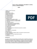 Norma Ofical Mexicana 015 "Para La Prevencion, Tratamiento y Control en La Diabetes Mellitus en La Atencion Primaria"