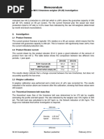 W-20 Memorandum