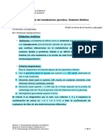 UT9 Fisiopatología Del Metabolismo Glucídico