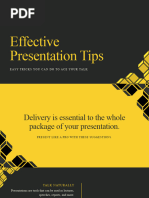 Black and Yellow Basic Presentation Template