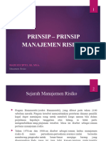 Materi 1. Prinsip - Prinsip Manajemen Risiko