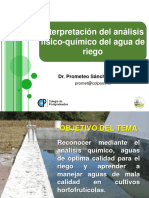 Tema 4. Analisis Fisicoquimico Del Agua de Riego