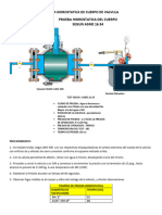 Procedimiento de Prueba Hidrostatica y Fugas de Valvulas