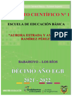 10mo Semana 4 Proyecto Científico Decimo 2021 2022