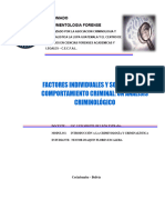 ENSAYO DE Factores y Teorías Del Comportamiento Criminal - NESTOR JOAQUIN FLORES ESCALERA