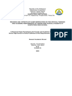 Reasons and Effects of Sleep Deprivation On The Cognitive and Academic Performance of Seinoir High School Students at Nagpayong High School 1