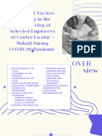 Significant Factors Resulting in The Panic Buying of Selected Employees of Centro Escolar University - Makati During Covid-19 Pandemic