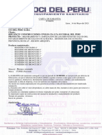 Certificado de Calidad - SUMIDERO Y REGISTRO